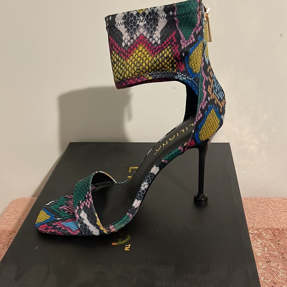 Sexy colorful Snake Skin heels! Just waiting on you!!! ❤️ - Picture 3 of 5